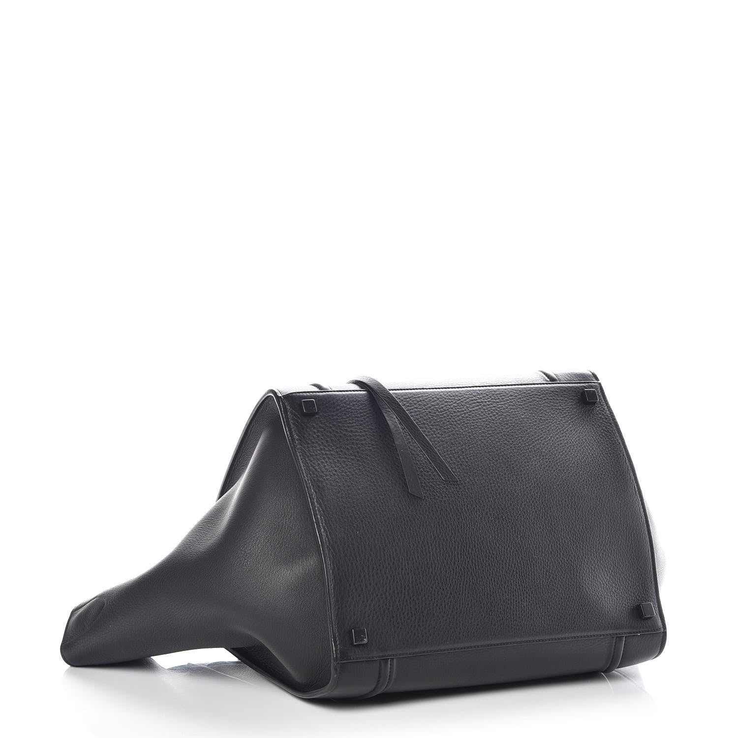 Celine Supple Calfskin Medium Phantom Luggage Black 4 of 11