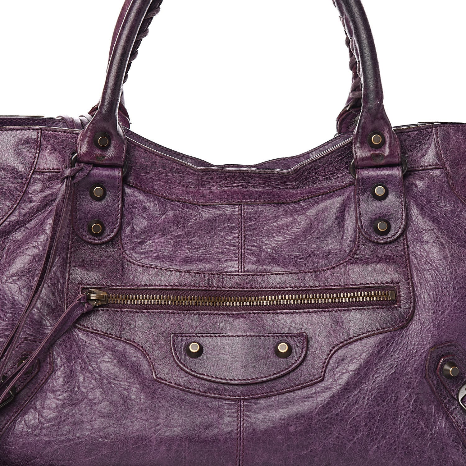 Balenciaga Agneau Classic Hardware Part Time Raisin 10 of 15