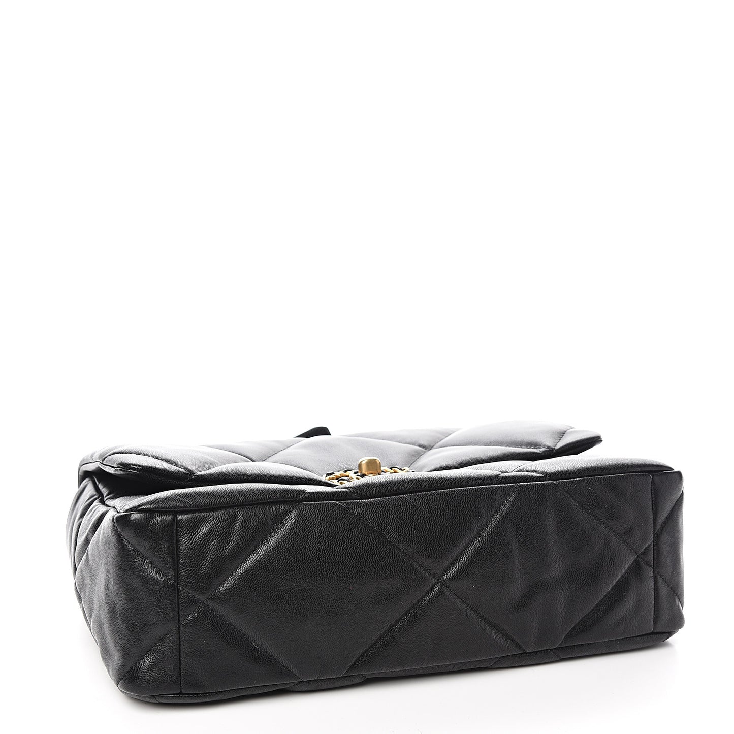 Goatskin Quilted Large Chanel 19 Flap Black