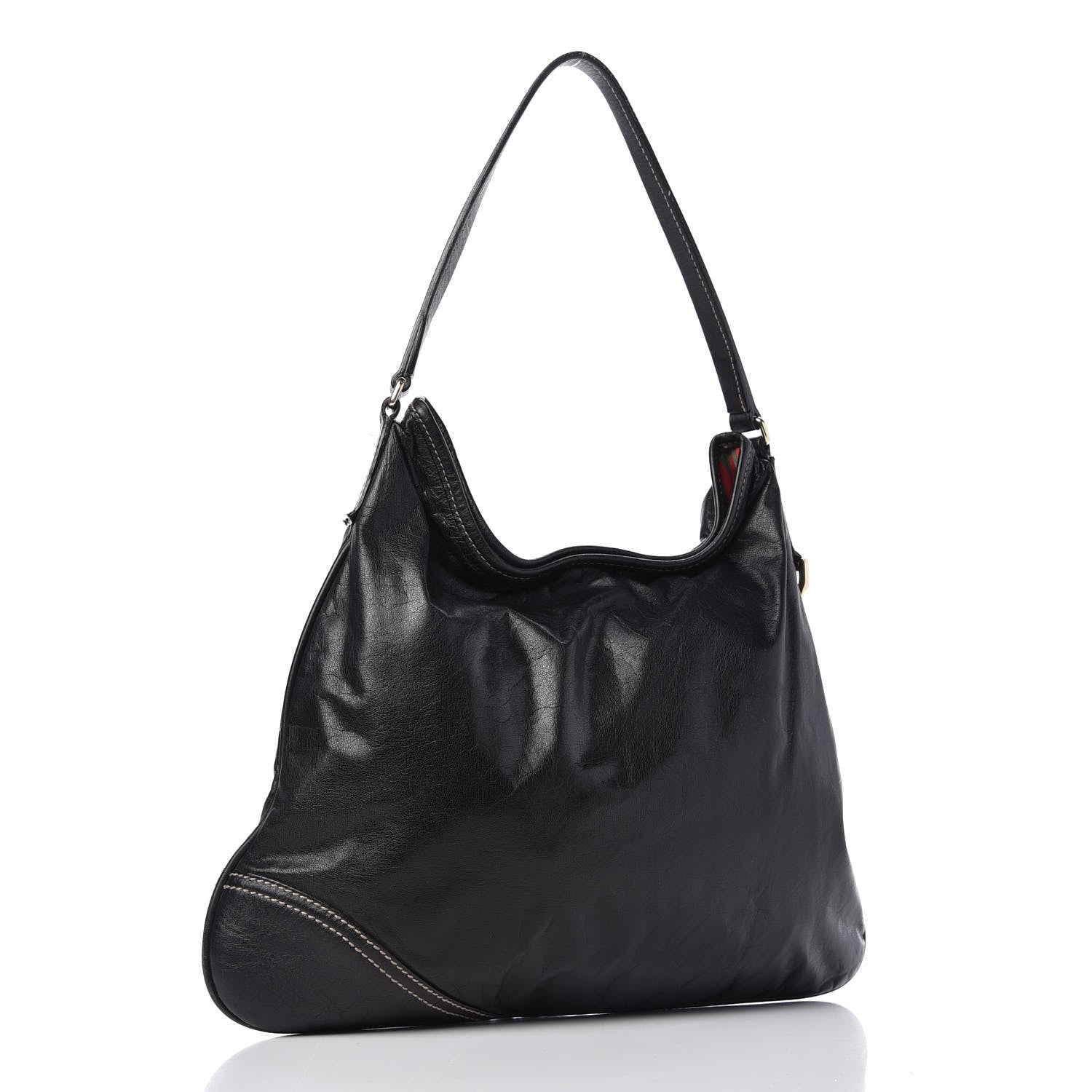Gucci Calfskin Medium New Britt Hobo Black 3 of 10