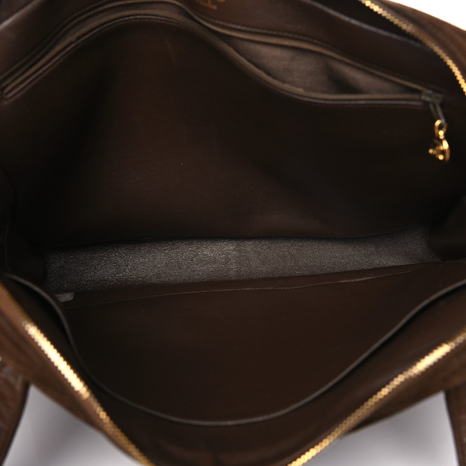 Chanel Suede Quilted Shoulder Bag Brown 4 of 17