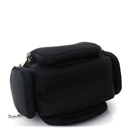 Prada Tessuto Nylon Pocket Top Handle Cargo Bag  Black Fuoco 3 of 8