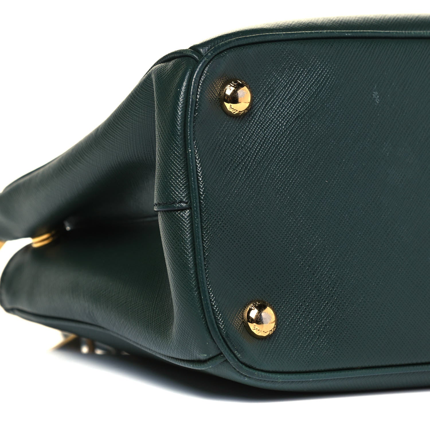 Prada Saffiano Small Galleria Double Zip Tote Smeraldo 8 of 9