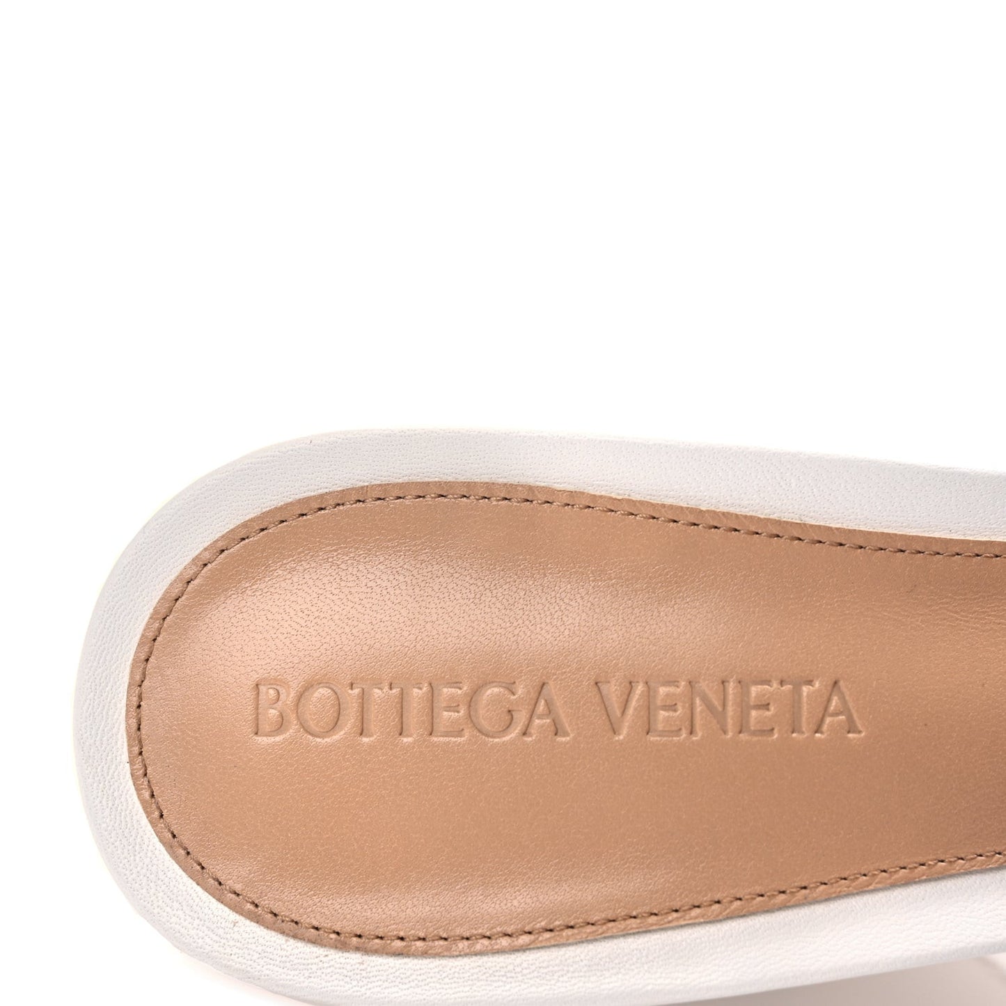 Lambskin Stretch Wedge 90mm Sandals 40 Optic White