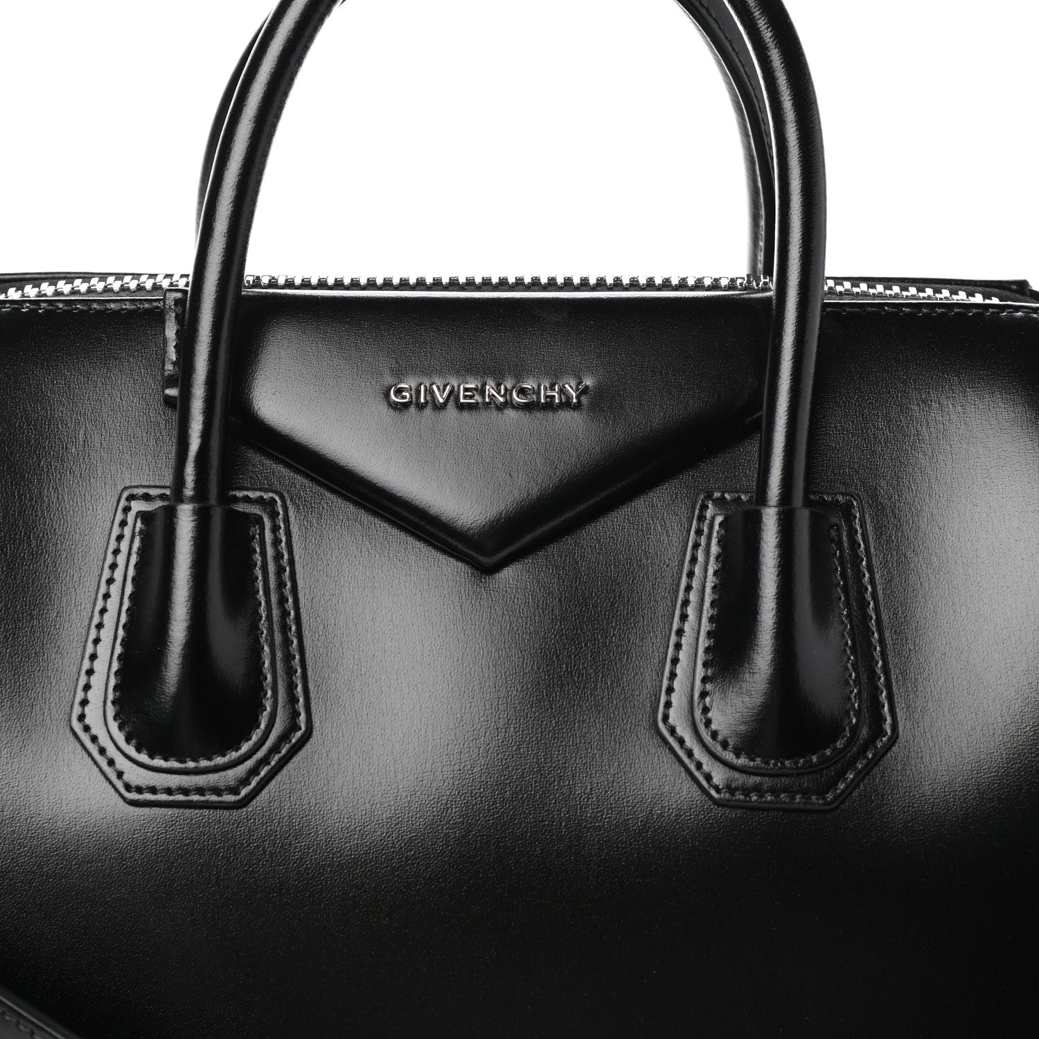 Givenchy Shiny Lord Calfskin Medium Antigona Black 7 of 9