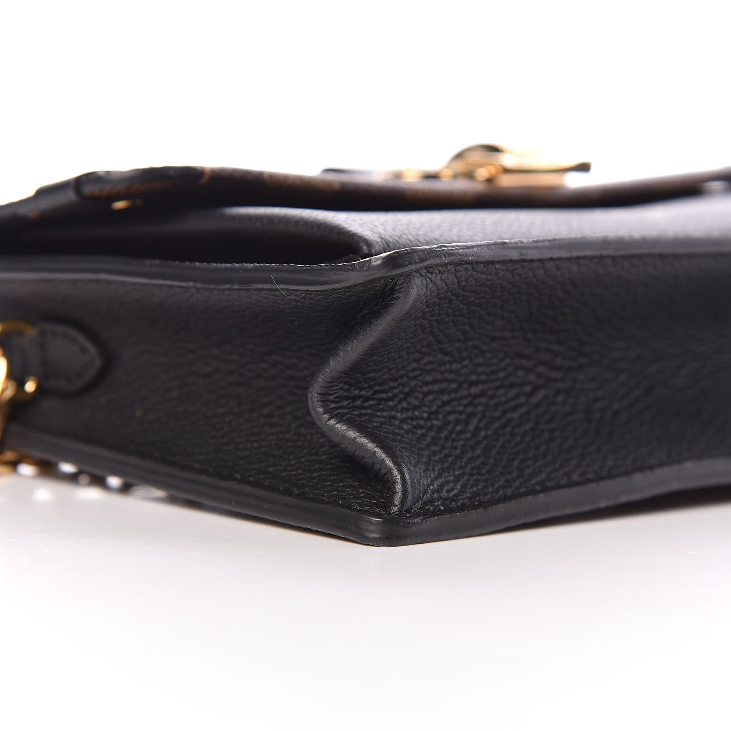 Louis Vuitton Damier Ebene Vavin Chain Wallet Black 5 of 10