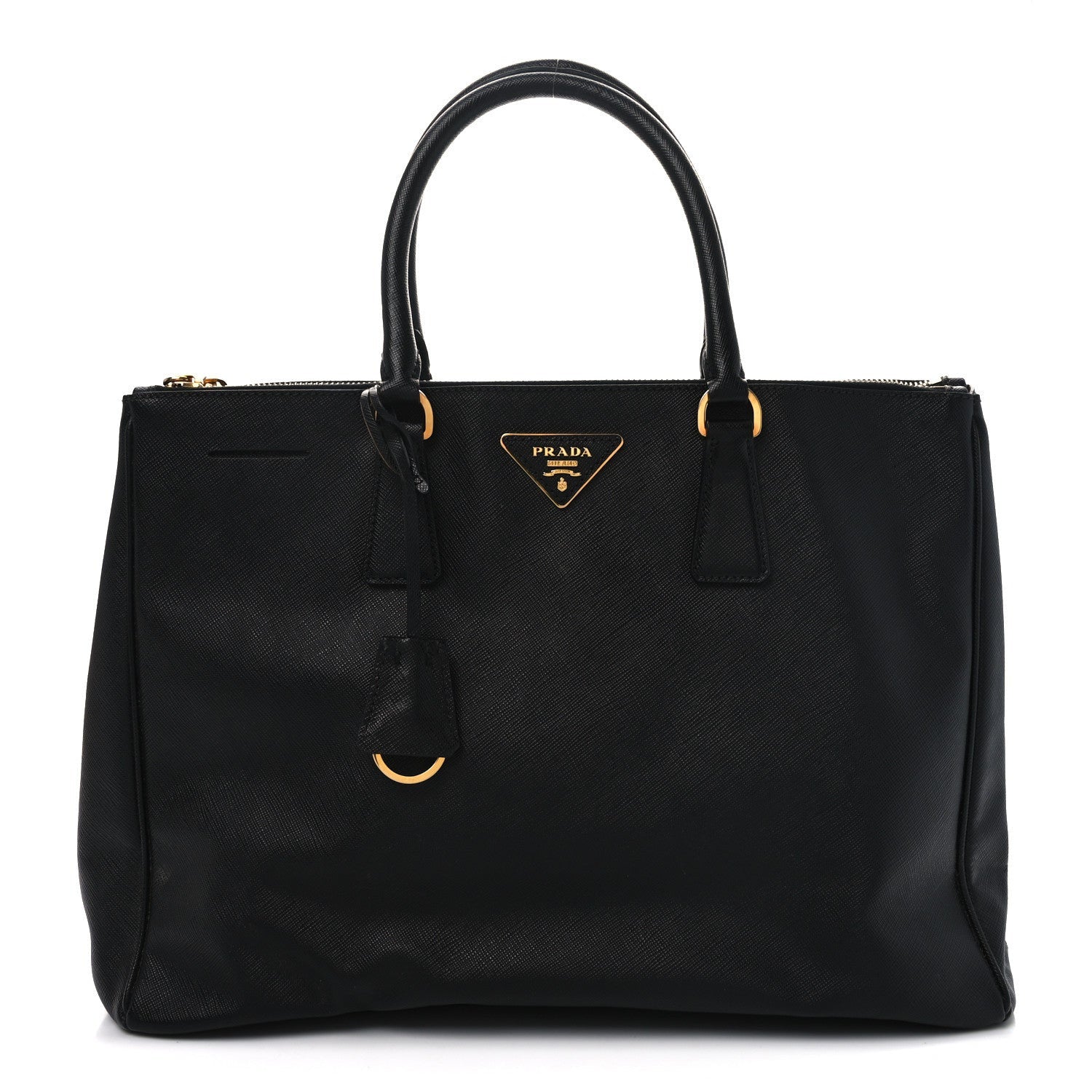 Prada Saffiano Lux Large Galleria Double Zip Tote Black 1 of 7