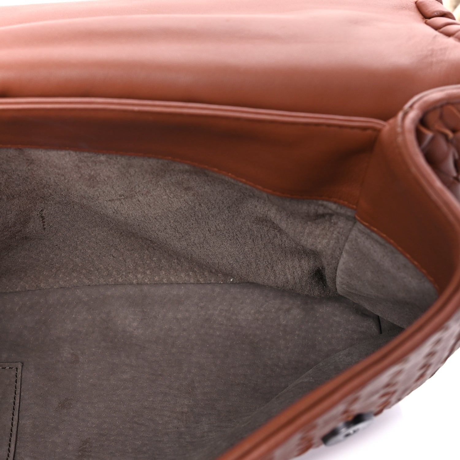 Bottega Veneta Nappa Intrecciato Olimpia Shoulder Bag Noce 4 of 7