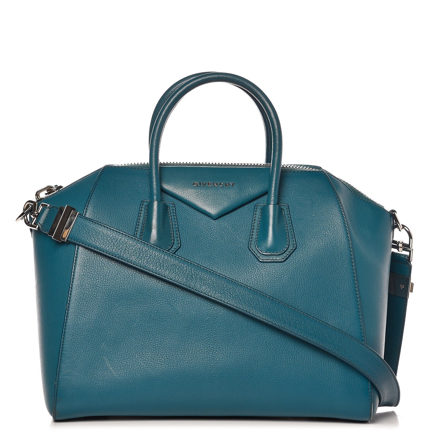 Givenchy Sugar Goatskin Medium Antigona Petrol Blue 1 of 18