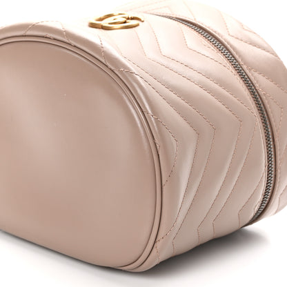 Gucci Calfskin Matelasse GG Marmont Vanity Cosmetic Case Porcelain Rose 11 of 12