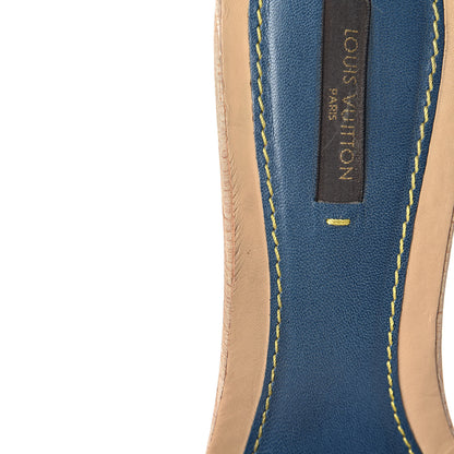 Louis Vuitton Denim Bow Mules Heels 38 14 of 15