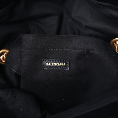 Balenciaga Arena Calfskin Medium Monaco Chain Shoulder Bag Black 5 of 8