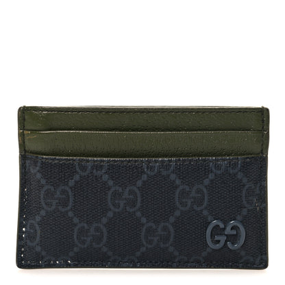 Gucci GG Supreme Monogram Bi-Color Card Holder Black 1 of 6