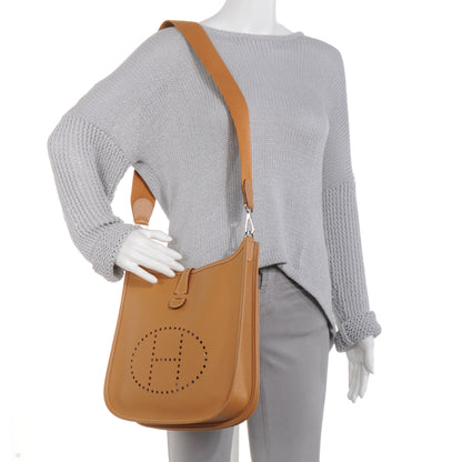 Hermes Epsom Evelyne II PM Tabac Camel 2 of 7