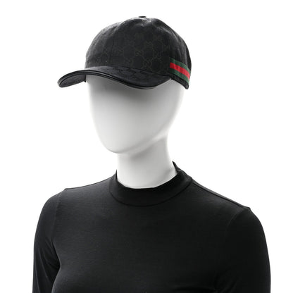 Gucci Monogram Web Baseball Hat XL Black 2 of 7