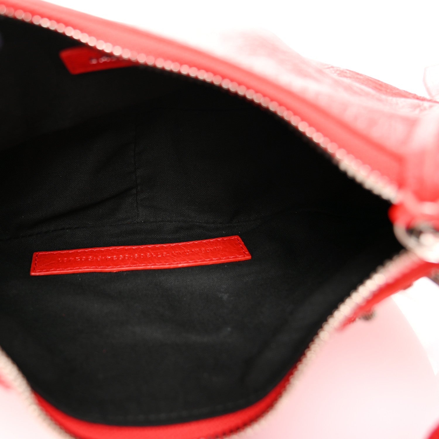 Balenciaga Agneau Arena Le Cagole Shoulder Bag XS Tomato Red 6 of 7