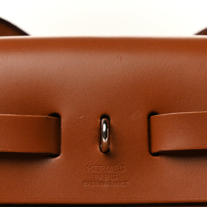 Hermes Toile Militaire Vache Hunter Herbag Zip Retourne 31 PM Rose Pourpre Fauve 2 of 9