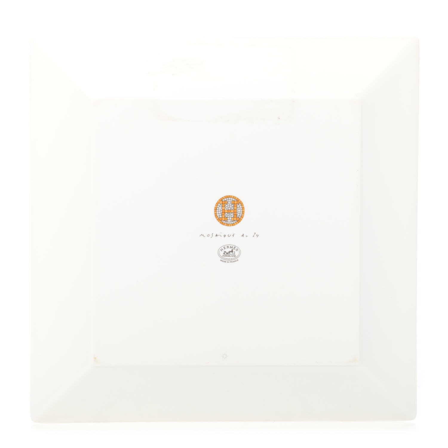 Hermes Porcelain Mosaique au 24 Square Plate 3 of 4