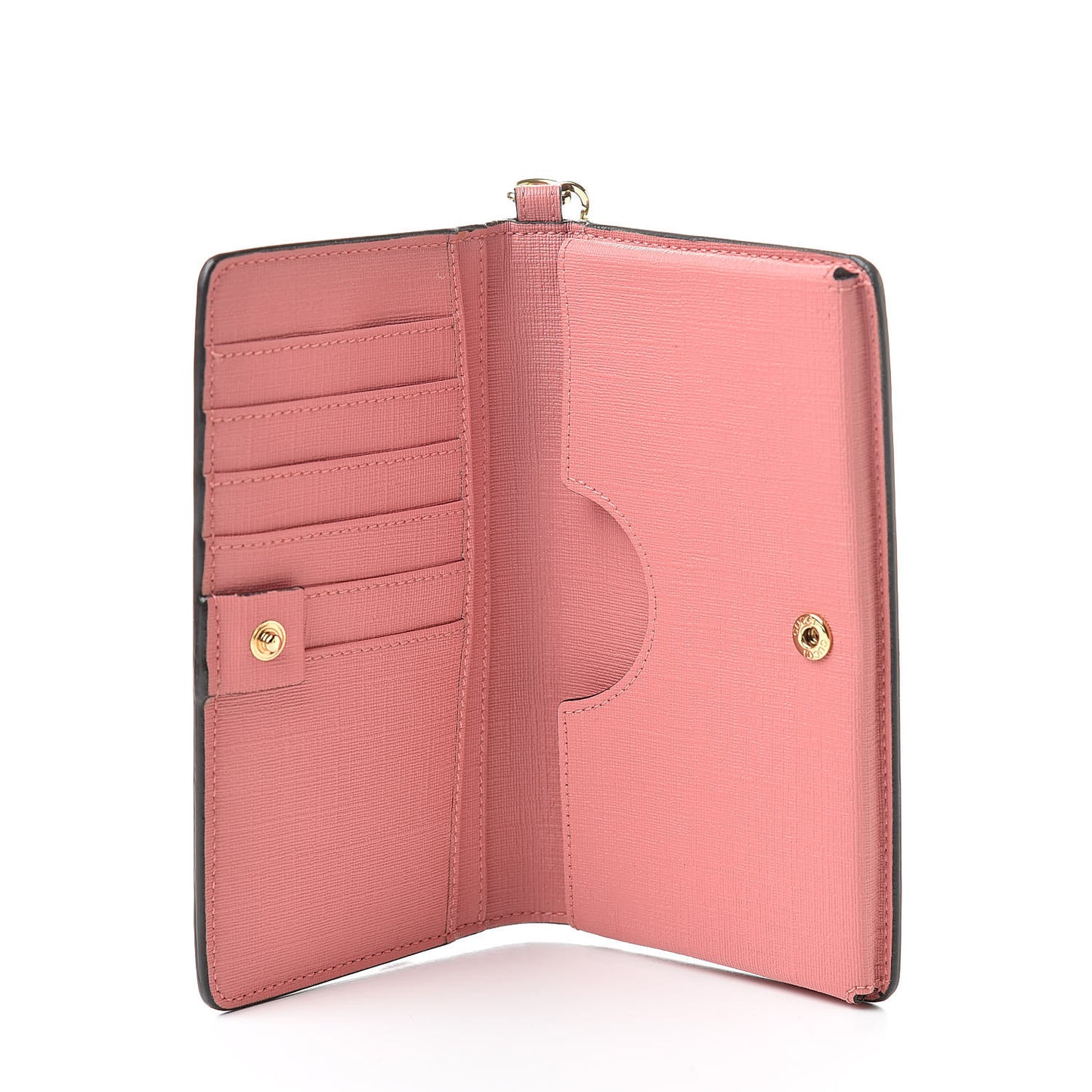 GG Supreme Monogram Embroidered Face iPhone 6 Case Wristlet Pink