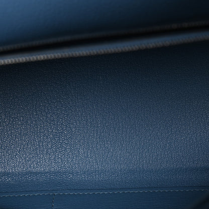 Hermes Togo Kelly Retourne 32 Bleu Azur 4 of 8