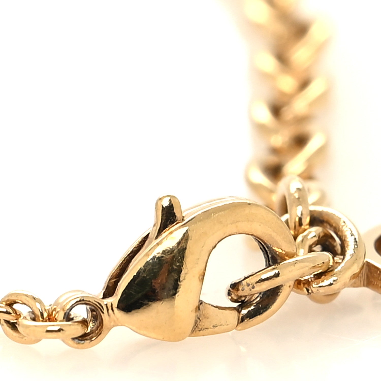 Louis Vuitton Metal Crystal LV Iconic Bracelet Gold 4 of 6