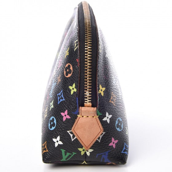 Louis Vuitton Monogram Multicolor Cosmetic Pouch Black Grenade 8 of 10