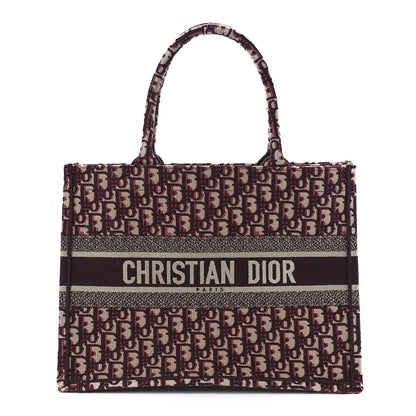 Christian Dior Oblique Medium Book Tote Burgundy Multicolor 1 of 11
