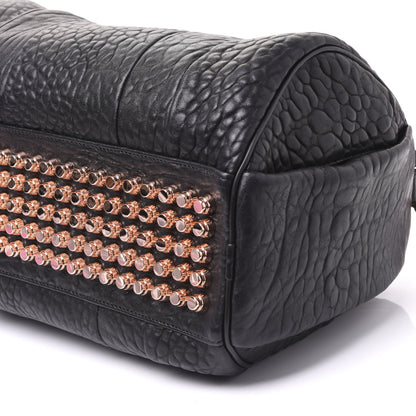 Alexander Wang Pebbled Lambskin Rocco Black Rose Gold Hardware 6 of 8