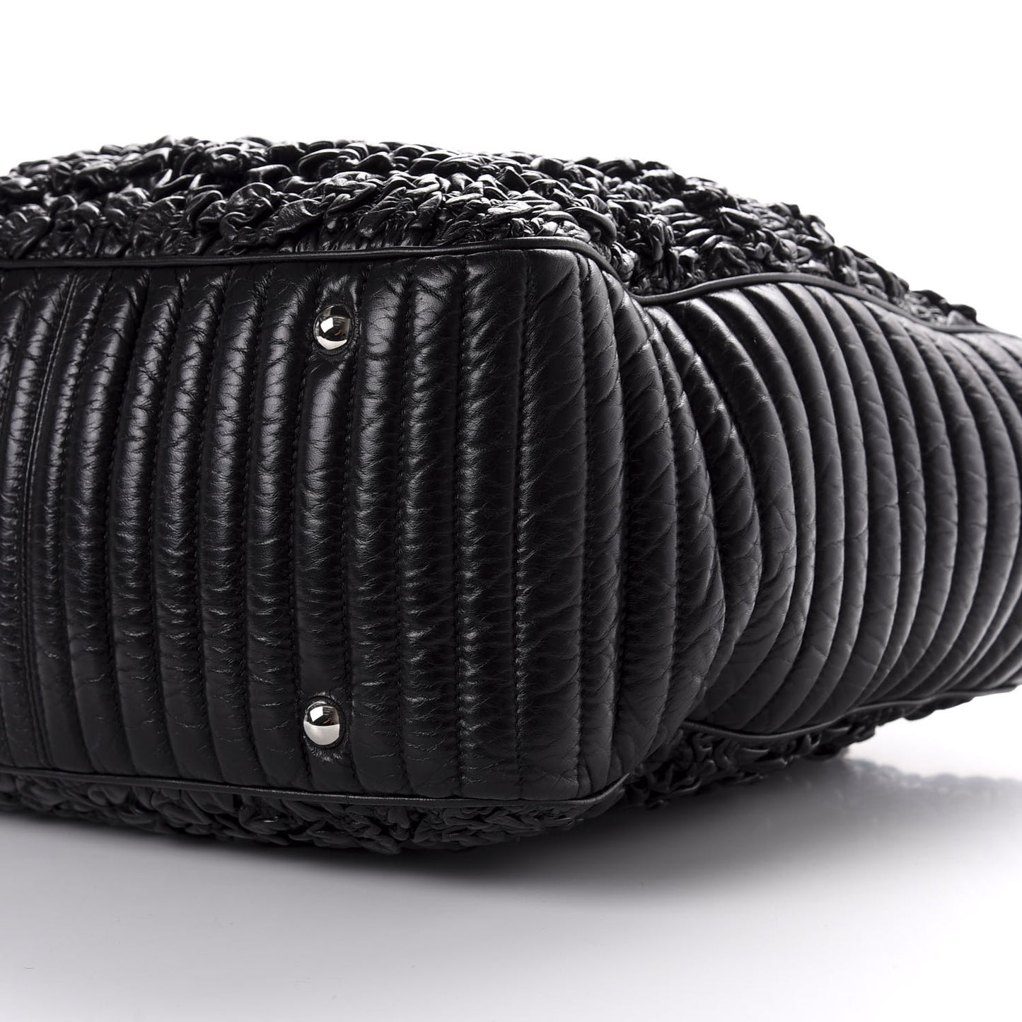 Lambskin XL Astrakan Tote Black