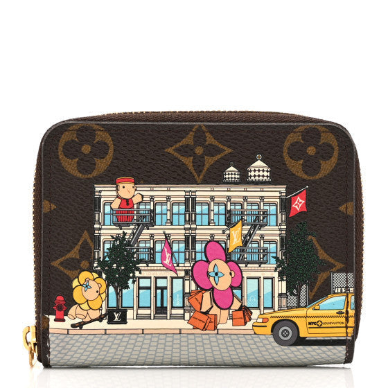 Louis Vuitton Monogram 2022 Christmas Animation New York Soho Zippy Coin Purse Yellow 1 of 1