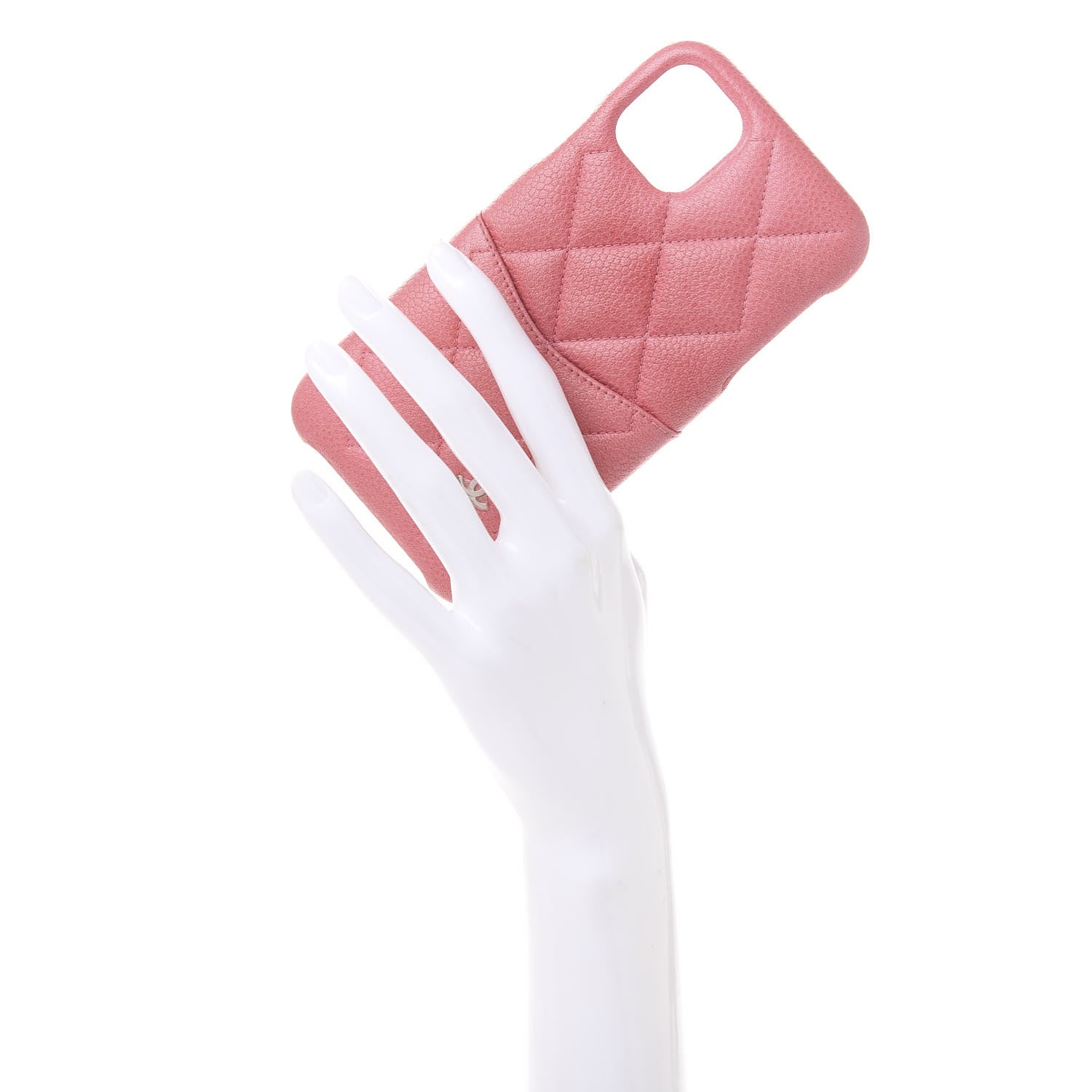 Chanel Caviar Quilted iPhone 11 Tech Case Pink 2 of 11