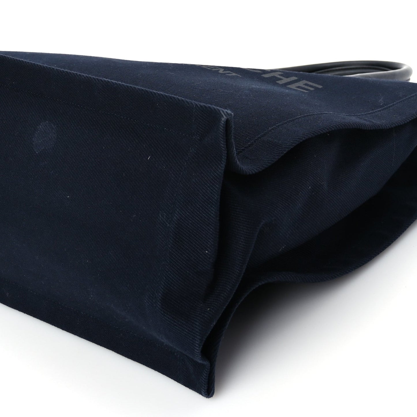 Canvas Calfskin Rive Gauche North South Noe Tote Navy Black