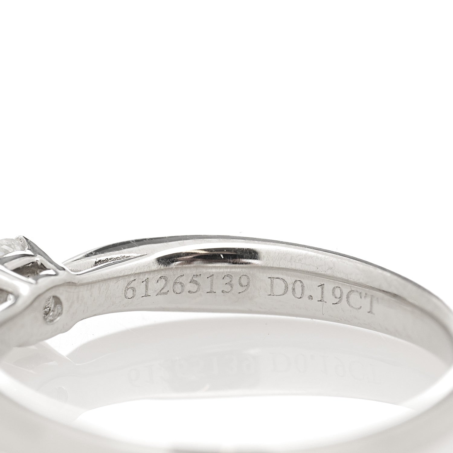 Tiffany Platinum Diamond .19ct Harmony Solitaire Engagement Ring 49 5 5 of 7