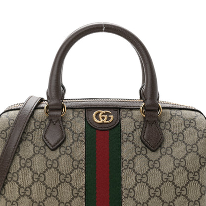 Gucci GG Supreme Monogram Web Small Ophidia Top Handle Bag Beige Ebony 8 of 10