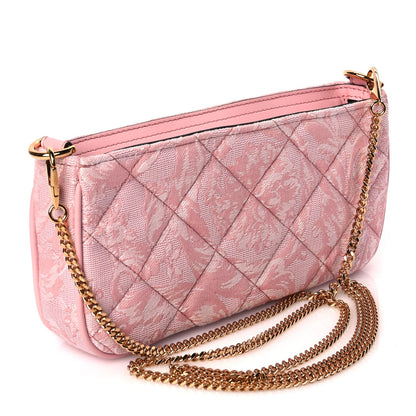 Versace Jacquard Barocco Quilted Medusa Crossbody Pink 2 of 8
