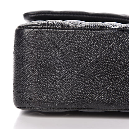 Chanel Iridescent Caviar Quilted Medium Double Flap Black 11 of 13