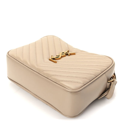 Saint Laurent Calfskin Matelasse Monogram Lou Camera Bag Dark Beige 7 of 8