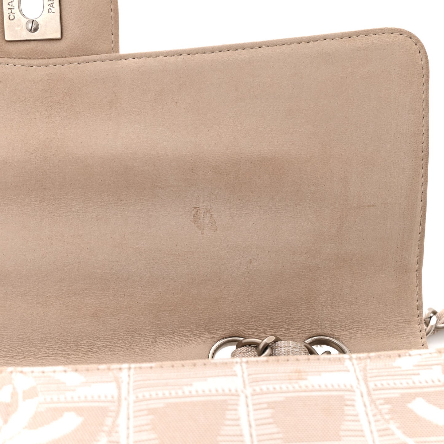 Nylon Medium Travel Flap Light Beige