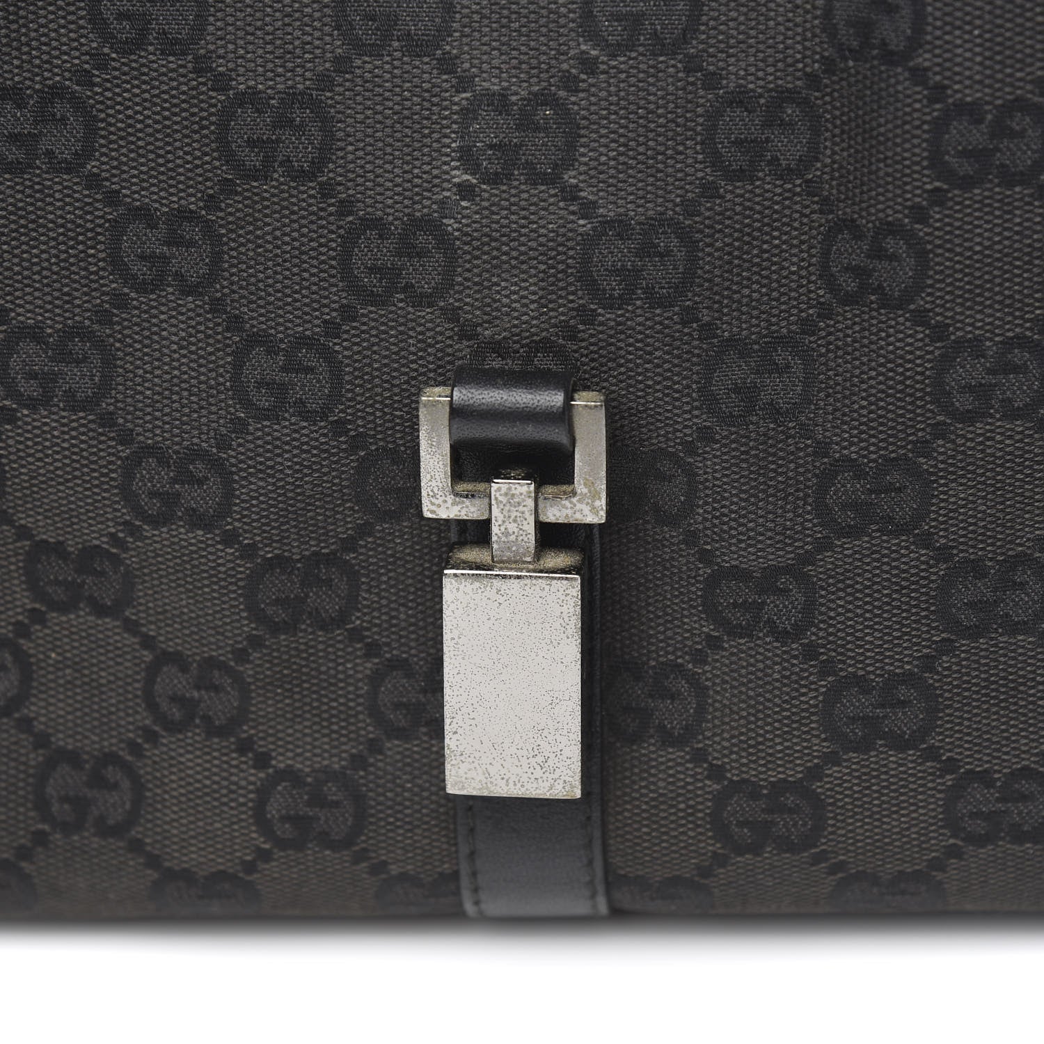 Gucci Monogram Jackie Shoulder Bag Black 10 of 15