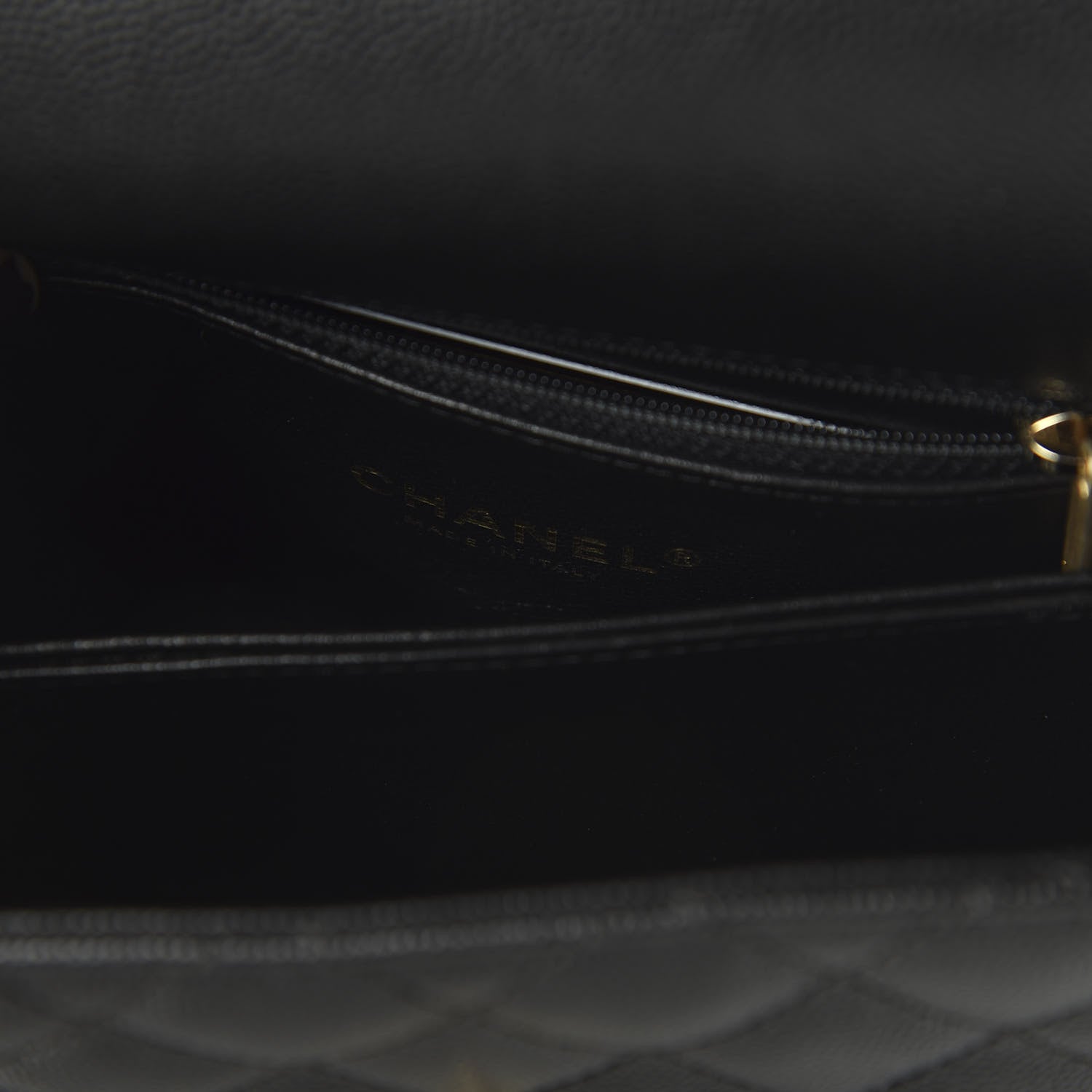 Chanel Caviar Lizard Quilted Mini Coco Handle Flap Black 8 of 11