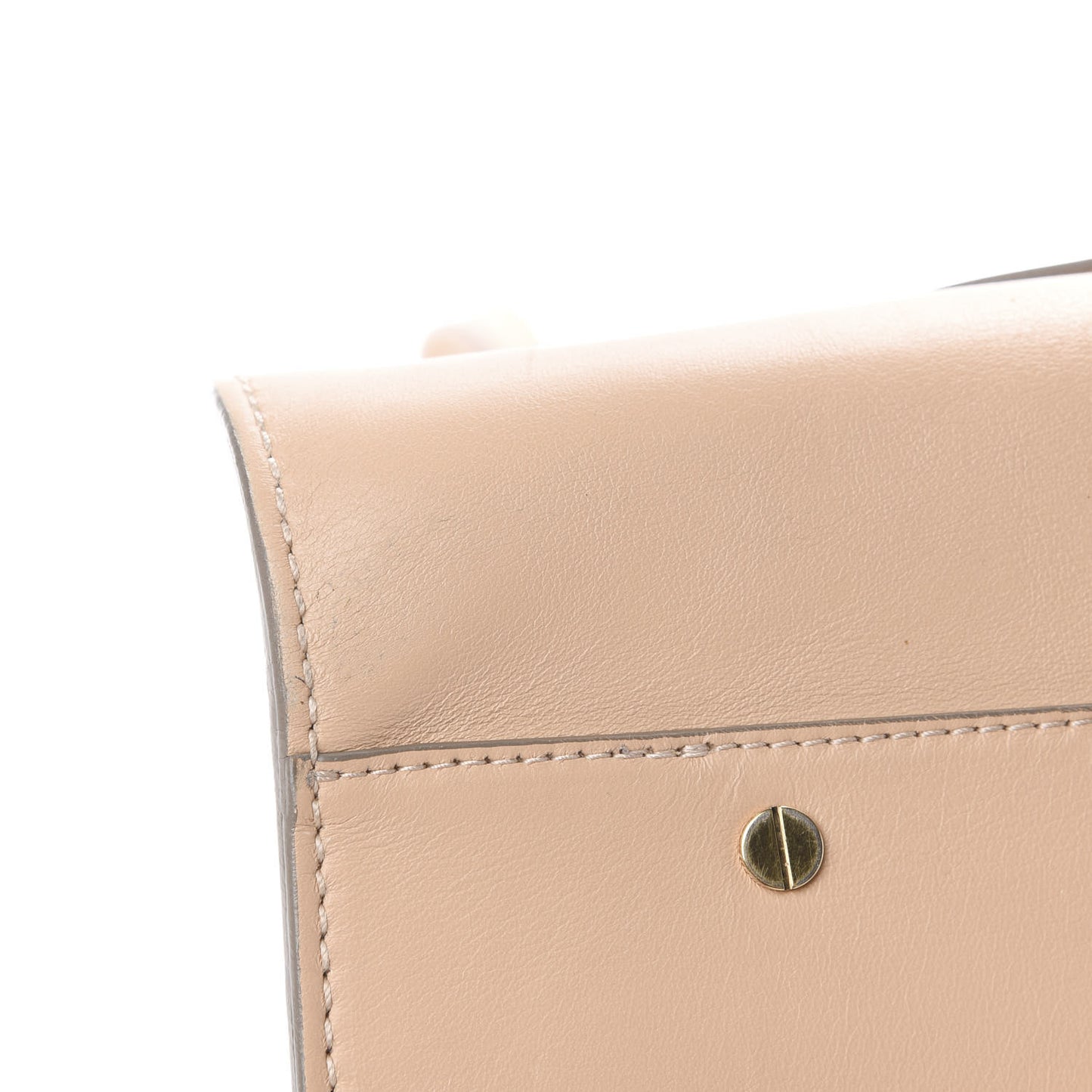 Calfskin Ayers Top Handle Shoulder Bag Beige