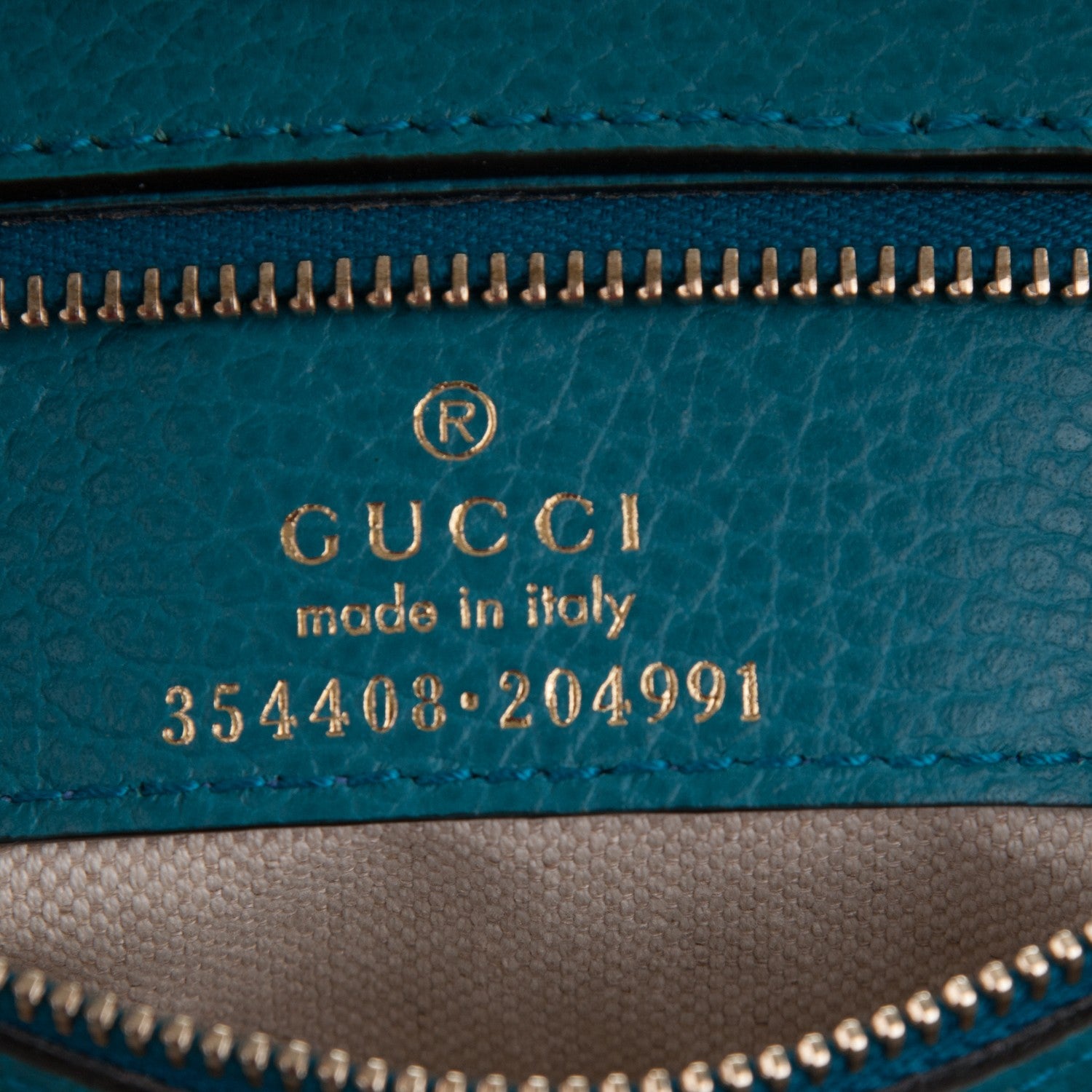 Gucci Dollar Calfskin Small Swing Tote Deep Cobalt 6 of 6