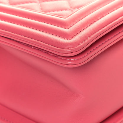 Chanel Calfskin Quilted Medium Boy Flap Pink 9 of 15