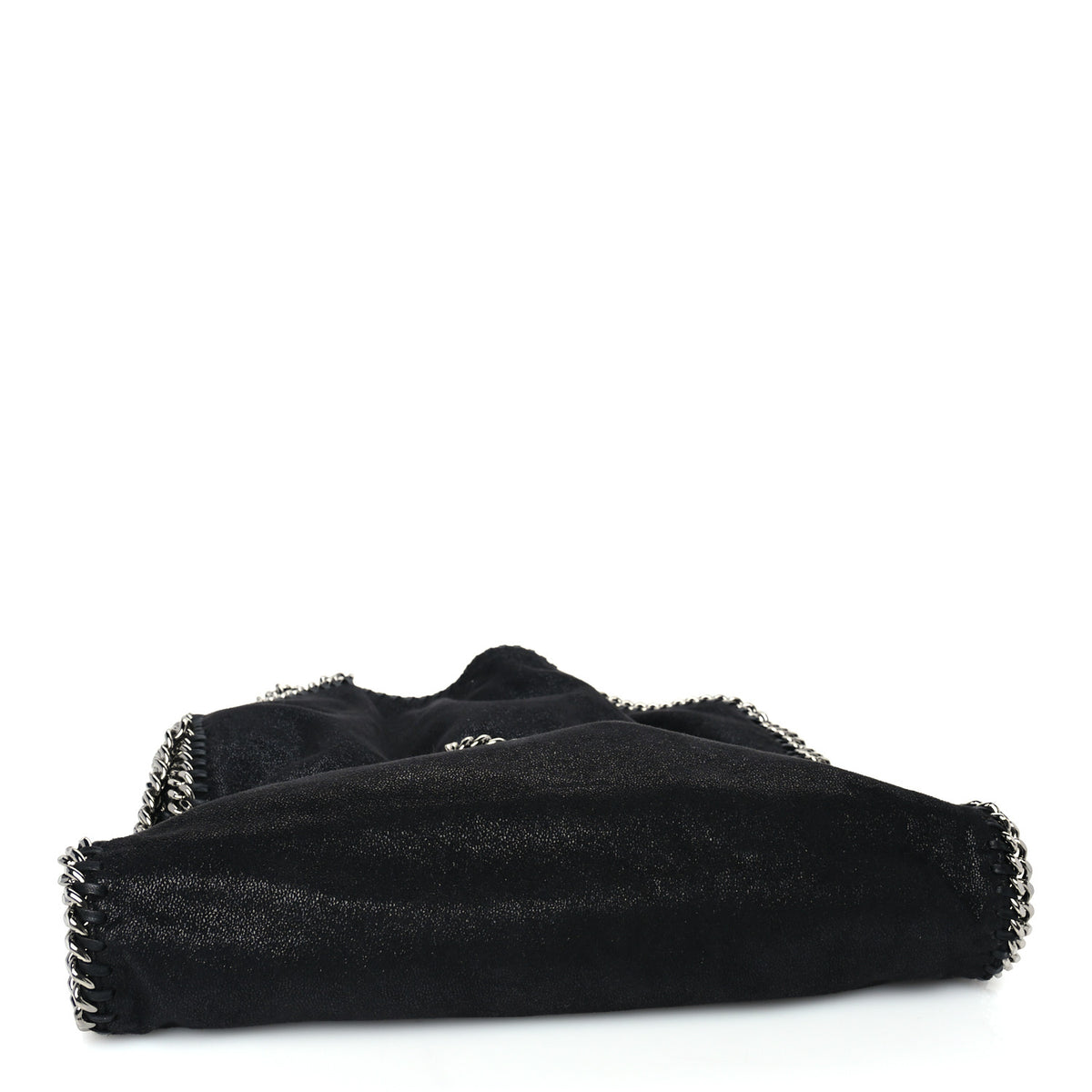 Shaggy Deer Small Falabella Fold Over Tote  Black