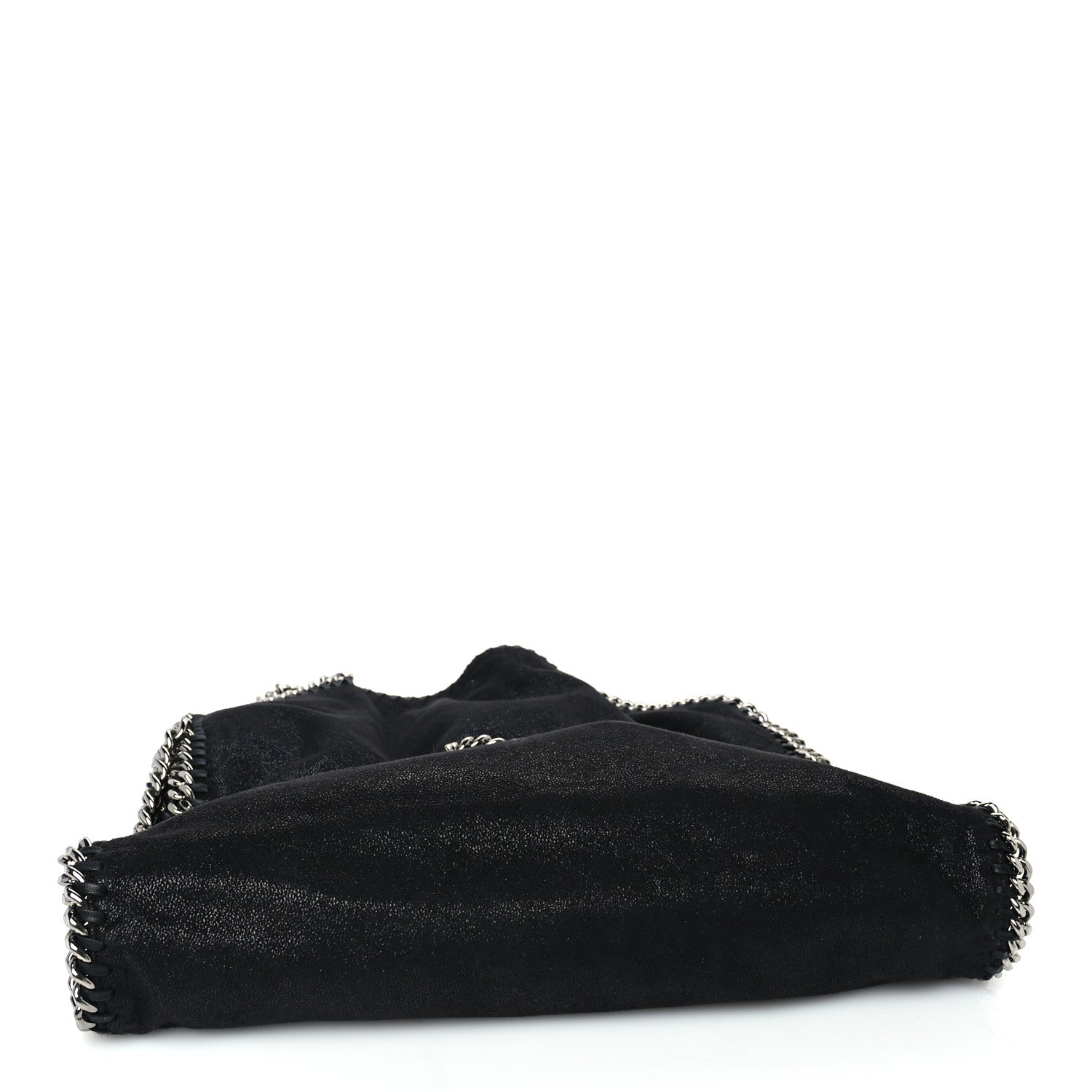 Stella McCartney Shaggy Deer Small Falabella Fold Over Tote  Black 3 of 8