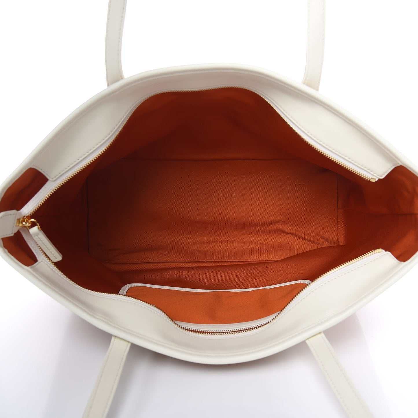 Visetos Medium Shopper Cognac Off White