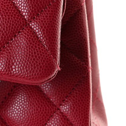 Chanel Caviar Quilted Medium Double Flap Red 11 of 11