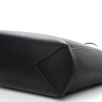 Celine Calfskin Large Clasp Cabas Black 9 of 9