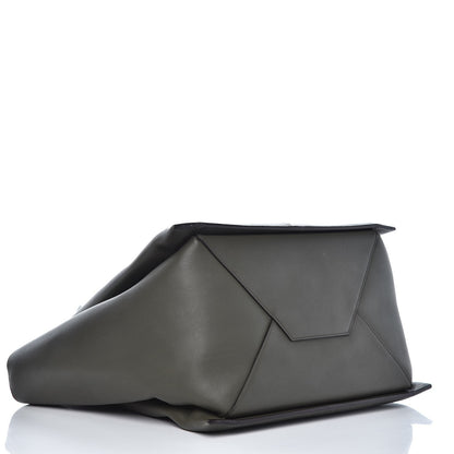 Celine Supple Natural Calfskin Vertical Tri-Fold Bag Stone 4 of 13