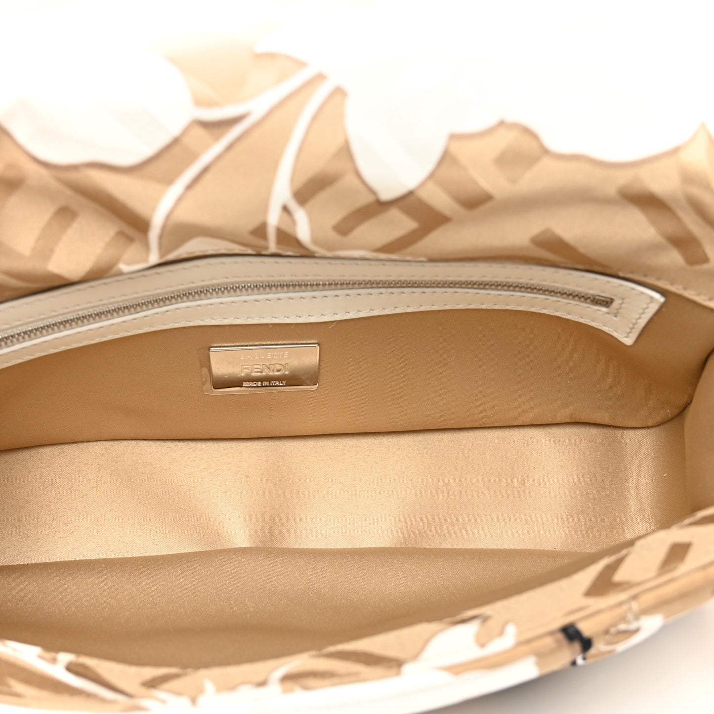 Seta Logo Rosa Scarf Baguette Beige Amido White